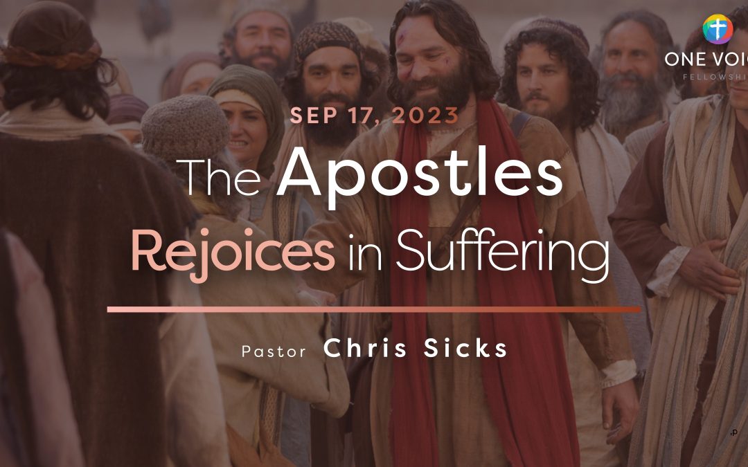 The Apostles Rejoice in Suffering