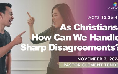 As Christians, How Can We Handle “Sharp Disagreements”?