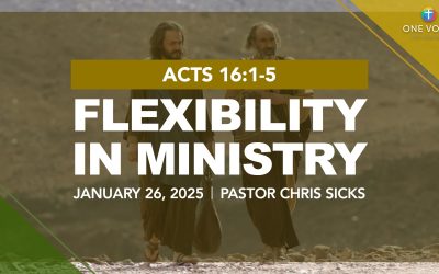 Flexibility in Ministry