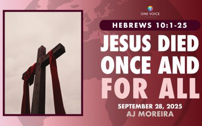 Jesus died once and for all
