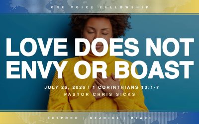 Love Does not Envy or Boast